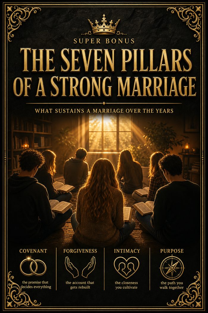 Cover of the Super Bonus The Seven Pillars of a Strong Marriage